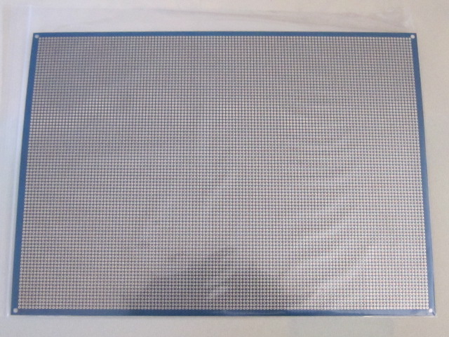 ガラスエポキシ ユニバーサル基板 URH0K230320BL 230×320mm　両面　青