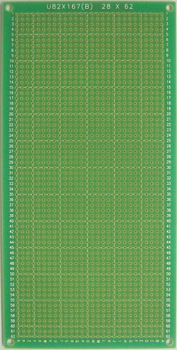 ガラスエポキシ ユニバーサル基板 UKF0N082167GR 82×167mm　片面